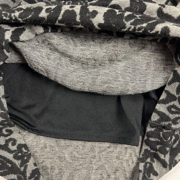 Ganni Anthropologie Black Textured Tapestry Print Ruched Sheath Dress Size S - Picture 12 of 13